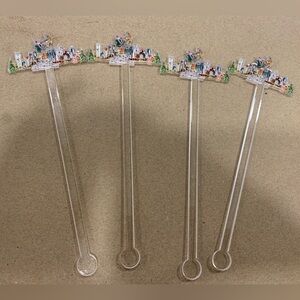 Cute flying Santa stir sticks